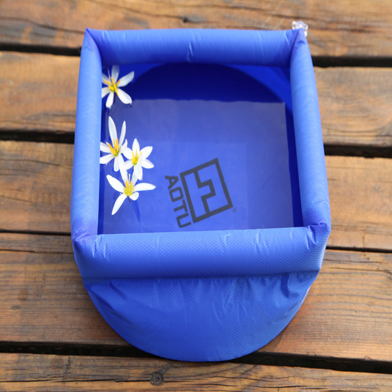 Collapsible camping wash basin