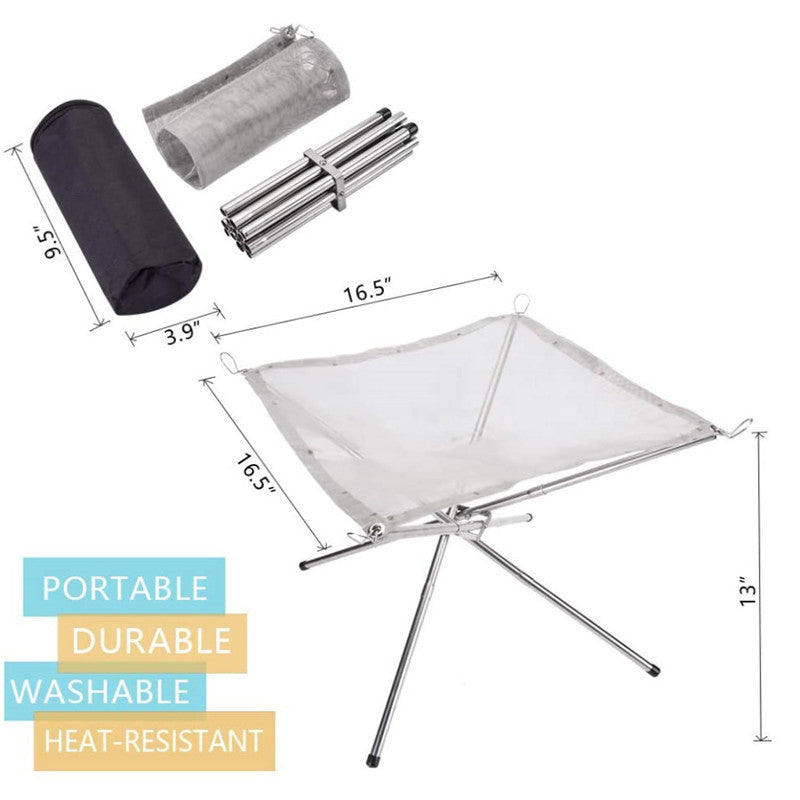 Foldable Mesh Fire Pit