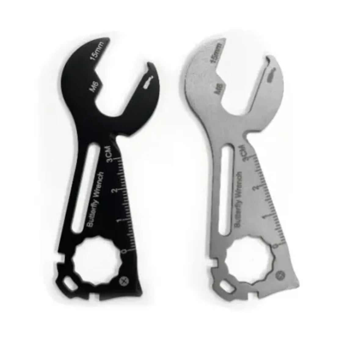 Multitool Wrench Wallet Credit Card Sized Pocket Outdoors Survival Tool