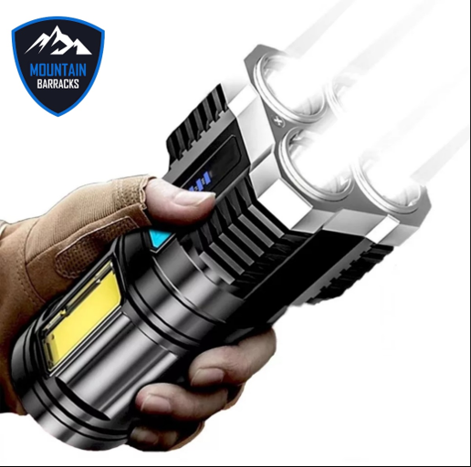 4 Core Rechargeable LED Flashlight