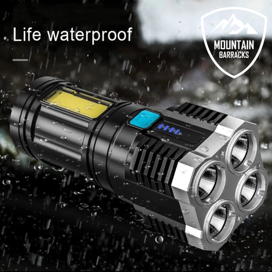 4 Core Rechargeable LED Flashlight