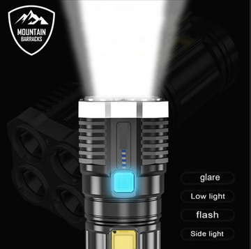 4 Core Rechargeable LED Flashlight